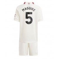 Manchester United Harry Maguire #5 Kolmas Peliasu Lasten 2023-24 Lyhythihainen (+ Lyhyet housut)
